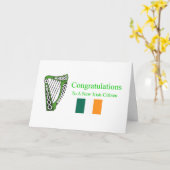 新しいアイルランド市民カード カード (黄色い花)