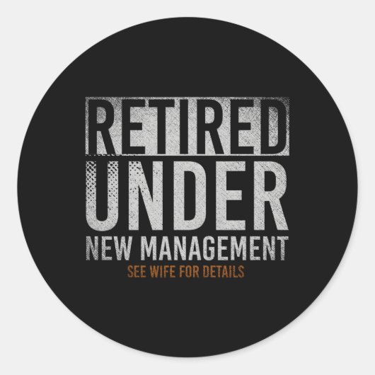 新しいアゲの下退職したで詳細の引退 ラウンドシール (正面)