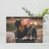 新しいアドベンチャフォト婚約の発表 招待状 (スタンド正面)