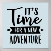 新しいアドベンチャーワードアートの時間だ ポスター (正面)