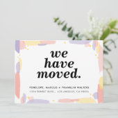 新しいアドモダンレ色彩の鮮やかス・カードを移動 案内状 (スタンド正面)