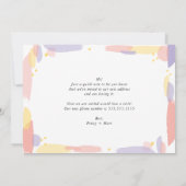 新しいアドモダンレ色彩の鮮やかス・カードを移動 案内状 (裏面)