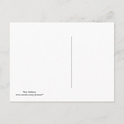 新しいアドレスに移動 案内ポストカード (裏面)