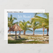 新しいアドレスのお知らせをパーソナライズして移動 ポストカード (正面/裏面)