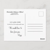 新しいアドレスのお知らせをパーソナライズして移動 ポストカード (裏面)