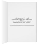 新しいアドレスのお知らせクリスマスカード (内側 (右))