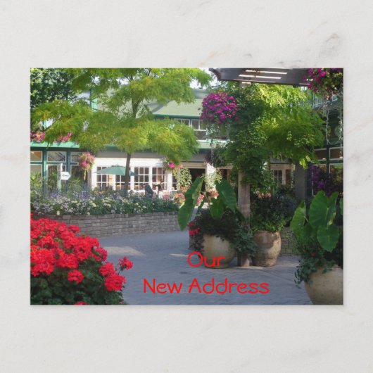 新しいアドレスのお知らせ 案内ポストカード (正面)