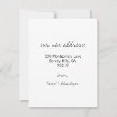 新しいアドレスのお知らせ 案内状 (裏面)