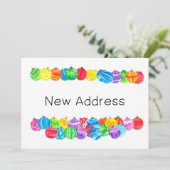 新しいアドレスのお知らせ、水の色のボーブル 招待状 (スタンド正面)