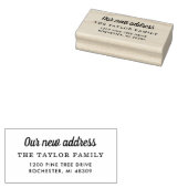 新しいアドレスのクラシック差出人住所 ラバースタンプ (押印)