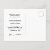 新しいアドレスのムーディフローラ紅葉の移動 案内ポストカード (裏面)