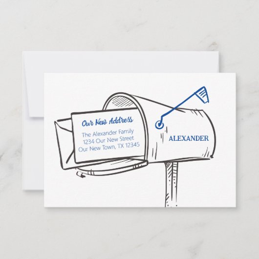 新しいアドレスのメールボックスの移動 (正面)