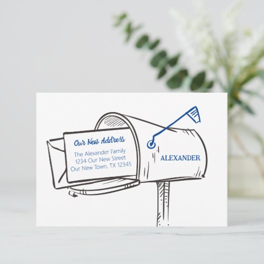 新しいアドレスのメールボックスの移動 (スタンド正面)