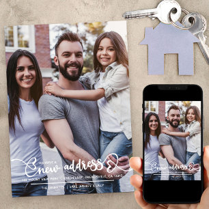 新しいアドレスの写真とハートスクリプトの移動 案内状