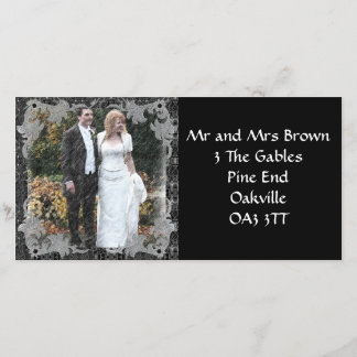 新しいアドレスの写真カード 案内状