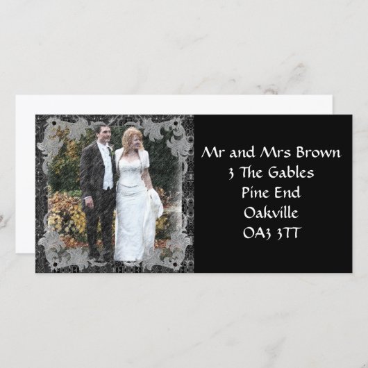 新しいアドレスの写真カード 案内状 (正面/裏面)