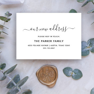 新しいアドレスの挿入  シンプルスクリプト エンクロージャーカード