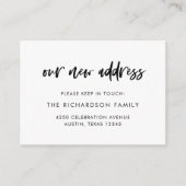 新しいアドレスの挿入 |スクカジュアルリプト エンクロージャーカード (正面)