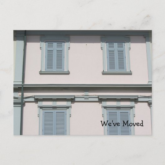 新しいアドレスの新しいホーム 案内ポストカード (正面)