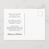 新しいアドレスの水色メールボックスの移動 案内ポストカード (裏面)