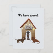 新しいアドレスの発表ポストカードを移動 案内ポストカード (正面/裏面)