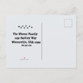 新しいアドレスの発表ポストカードを移動 案内ポストカード (裏面)