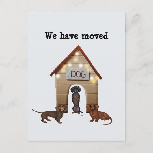 新しいアドレスの発表ポストカードを移動 案内ポストカード (正面)