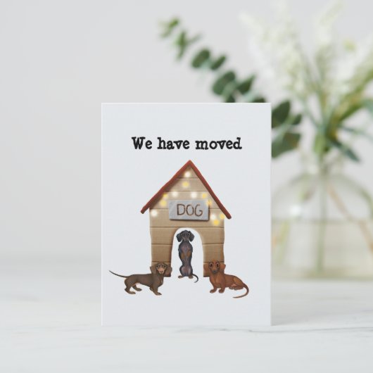 新しいアドレスの発表ポストカードを移動 案内ポストカード (スタンド正面)