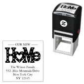 新しいアドレスの移動に関する発表差出人住所 セルフインキングスタンプ (インサイチュ)