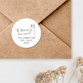 新しいアドレスの移動に関する発表差出人住所 ラウンドシール