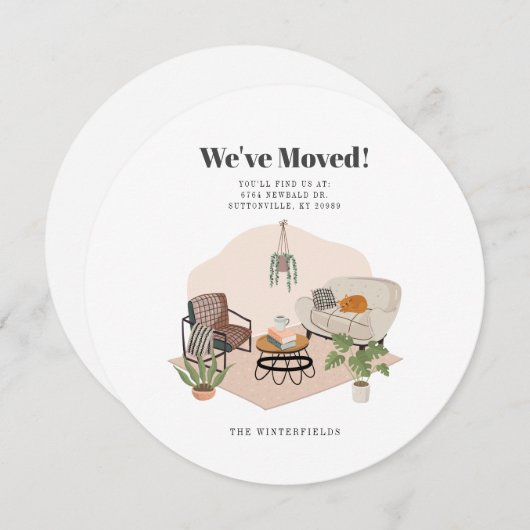 新しいアドレスの移動のお知らせ (正面/裏面)