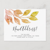 新しいアドレスの移動 案内ポストカード (正面)