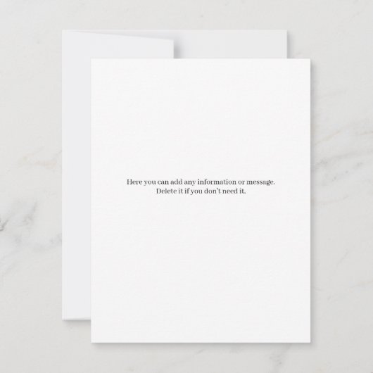 新しいアドレスの移行発表 ノートカード (裏面)