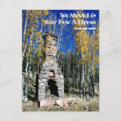 新しいアドレスの追加カスタム写真テンプレート ポストカード (正面)