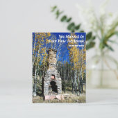 新しいアドレスの追加カスタム写真テンプレート ポストカード (スタンド正面)