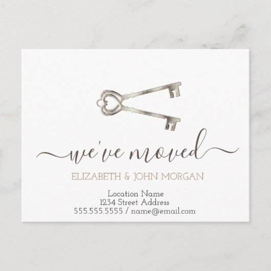 新しいアドレスの鍵を移動 案内ポストカード (正面)