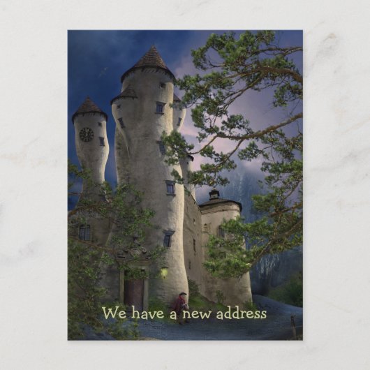 新しいアドレスを指定する – はがき招待状 案内ポストカード (正面)