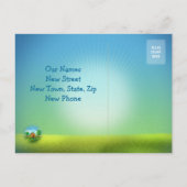 新しいアドレスを指定する – はがき招待状 案内ポストカード (裏面)