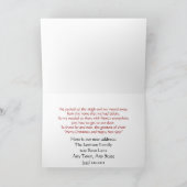 新しいアドレスを移動したクリスマスカード シーズンカード (内部)