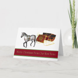 新しいアドレスを移動したクリスマスカード シーズンカード