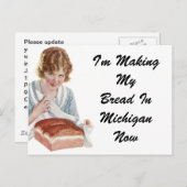 新しいアドレスを移動したポストカードヴィンテージレトロおもしろい 案内ポストカード (正面/裏面)