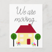 新しいアドレスを移動する 案内ポストカード (正面)