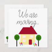 新しいアドレスを編集可能に移動しています 案内状 (正面/裏面)