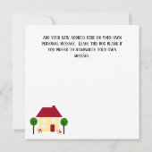 新しいアドレスを編集可能に移動しています 案内状 (裏面)