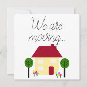 新しいアドレスを編集可能に移動しています 案内状 (正面)