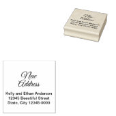 新しいアドレスエレガントスクリプトと差出人住所文字 ラバースタンプ (押印)