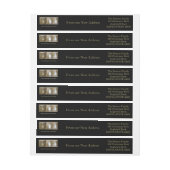 新しいアドレスオーナメント ラップアラウンドラベル (シート)