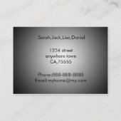 新しいアドレスカード 名刺 (裏面)