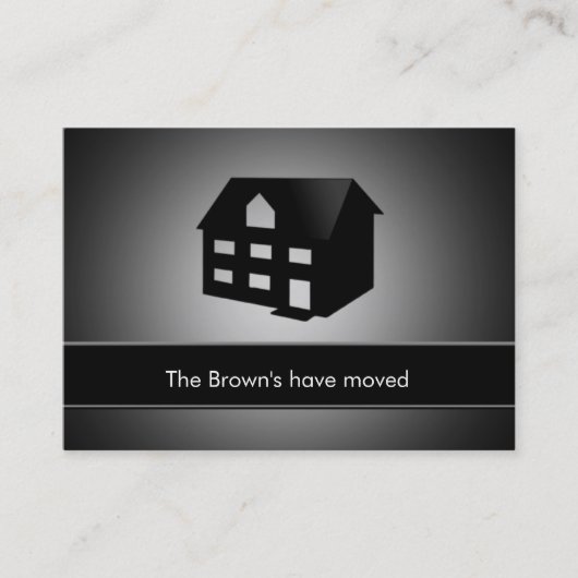 新しいアドレスカード 名刺 (正面)