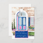 新しいアドレスカード – 独自の情報を追加 サンキューカード (正面/裏面)